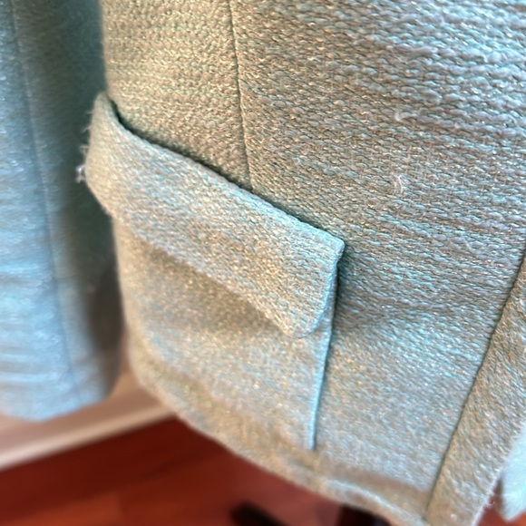 Talbot baby blue metallic shimmer blazer - Picture 3 of 6